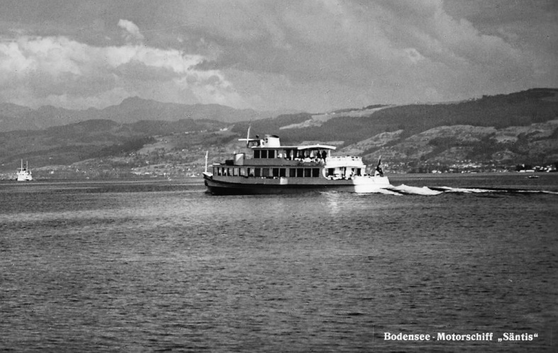 MS Säntis um 1958  Bild: Archiv A. Heer