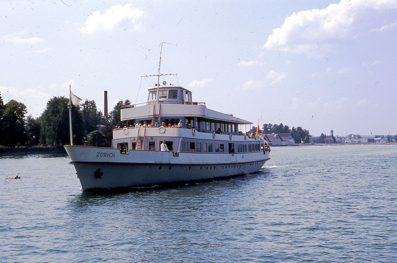 MS Zürich am 14.07.1968 vor Horn (TG) - Bild: Archiv A. Heer